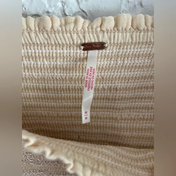 FREE PEOPLE Dahlia Embroidered Cotton Maxi Dress size Medium - Picture 6 of 8